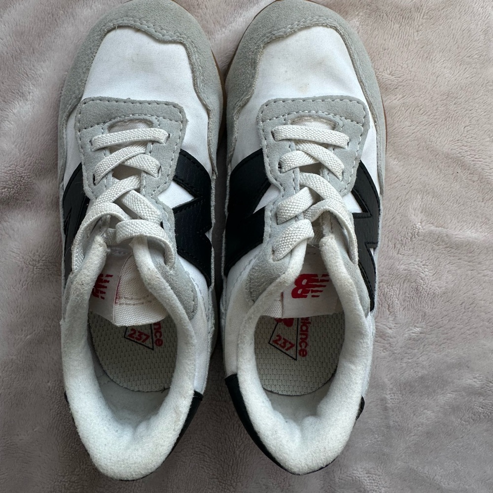 New Balance Kids' Gray and Black Sneakers